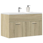 Vanity unit 90x38.5x46 cm engineered wood Sonoma oak finish