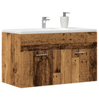 Sink cabinet 90x38.5x46 cm engineered wood old wood-colored