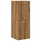 Badkamerwandkast 30x30x80 cm bewerkt hout eikenkleur