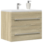 Washbasin cabinet 60x38.5x48 cm chipboard Sonoma oak colour