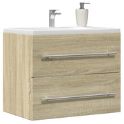 Wastafelkast 60x38,5x48 cm spaanplaat sonoma eiken