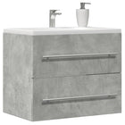 Washbasin cabinet 60x38.5x48 cm particleboard concrete grey
