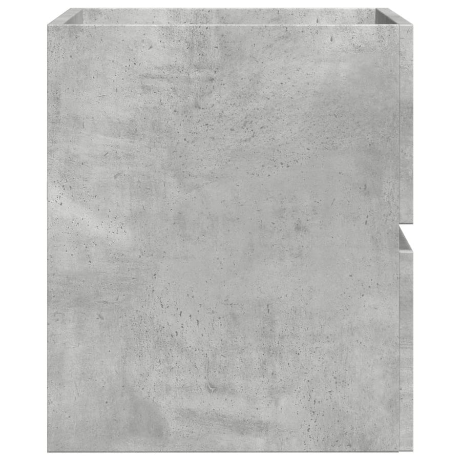 Badkamerkast 60x38,5x45 cm bewerkt hout betongrijs
