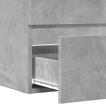 Badkamerkast 60x38,5x45 cm bewerkt hout betongrijs