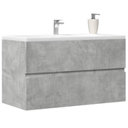 Wastafelkast 90x38,5x45 cm spaanplaat betongrijs