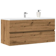 Wastafelkast 100x38,5x45 cm bewerkt hout eikenkleur