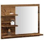 Bathroom Mirror Cabinet 60x10.5x45 cm Old Wood Color