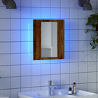 Badkamerspiegelkast 40x12x45 cm bewerkt hout oud hout