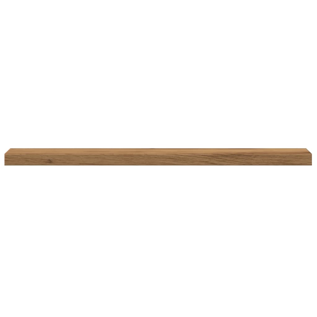 Wandschappen 4 st 40x10x1,5 cm bewerkt hout artisanaal eiken