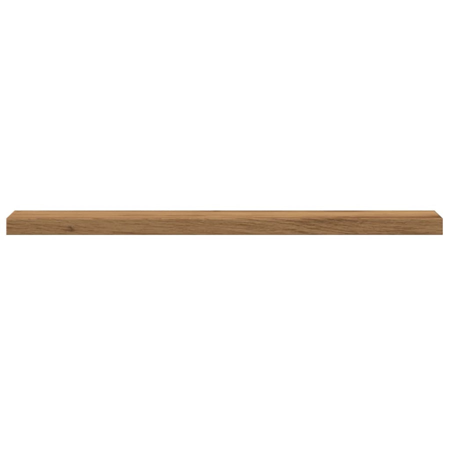 Wandschappen 4 st 40x10x1,5 cm bewerkt hout artisanaal eiken