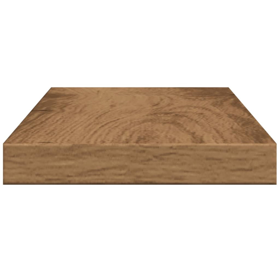 Wandschappen 4 st 40x10x1,5 cm bewerkt hout artisanaal eiken