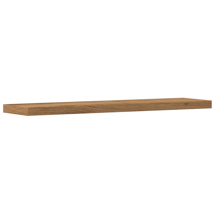 Wandschappen 4 st 40x10x1,5 cm bewerkt hout artisanaal eiken