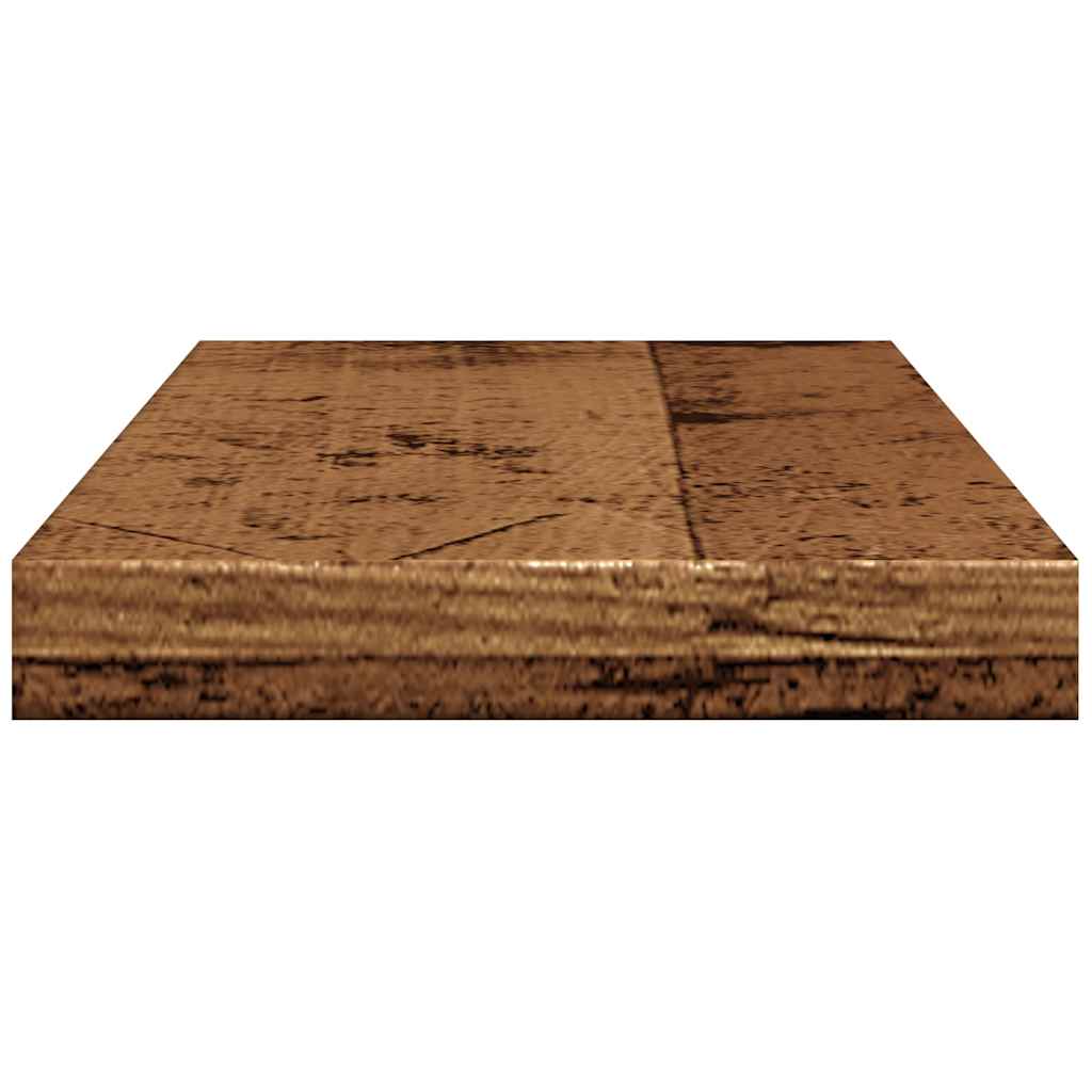 Wandschappen 4 st 40x20x1,5 cm bewerkt hout oud houtkleurig