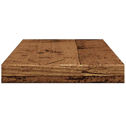 Wandschappen 4 st 40x20x1,5 cm bewerkt hout oud houtkleurig