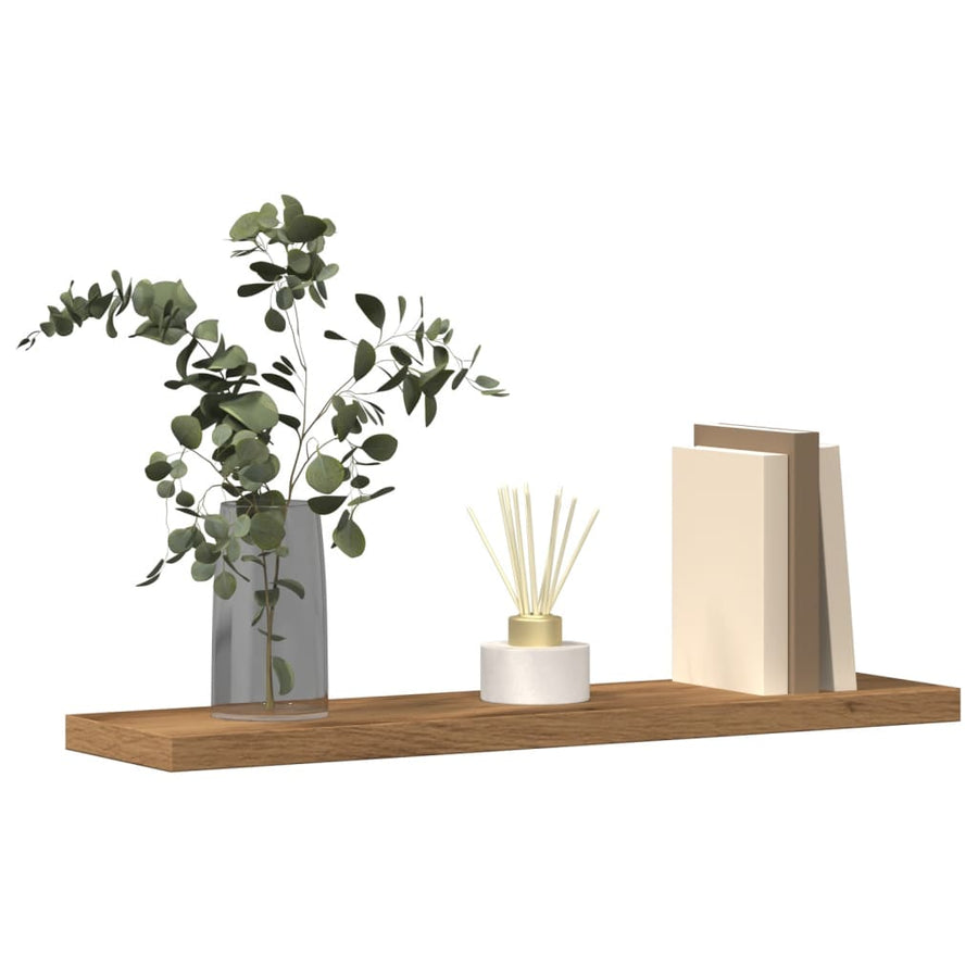 Wandschappen 4 st 40x20x1,5 cm bewerkt hout artisanaal eiken