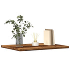 Wall shelves 4 pcs 40x30x1.5 cm treated old wood-colored wood