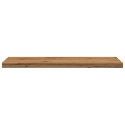 Wandschappen 4 st 40x30x1,5 cm bewerkt hout artisanaal eiken