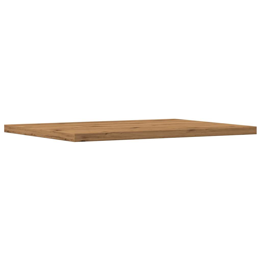 Wandschappen 4 st 40x30x1,5 cm bewerkt hout artisanaal eiken