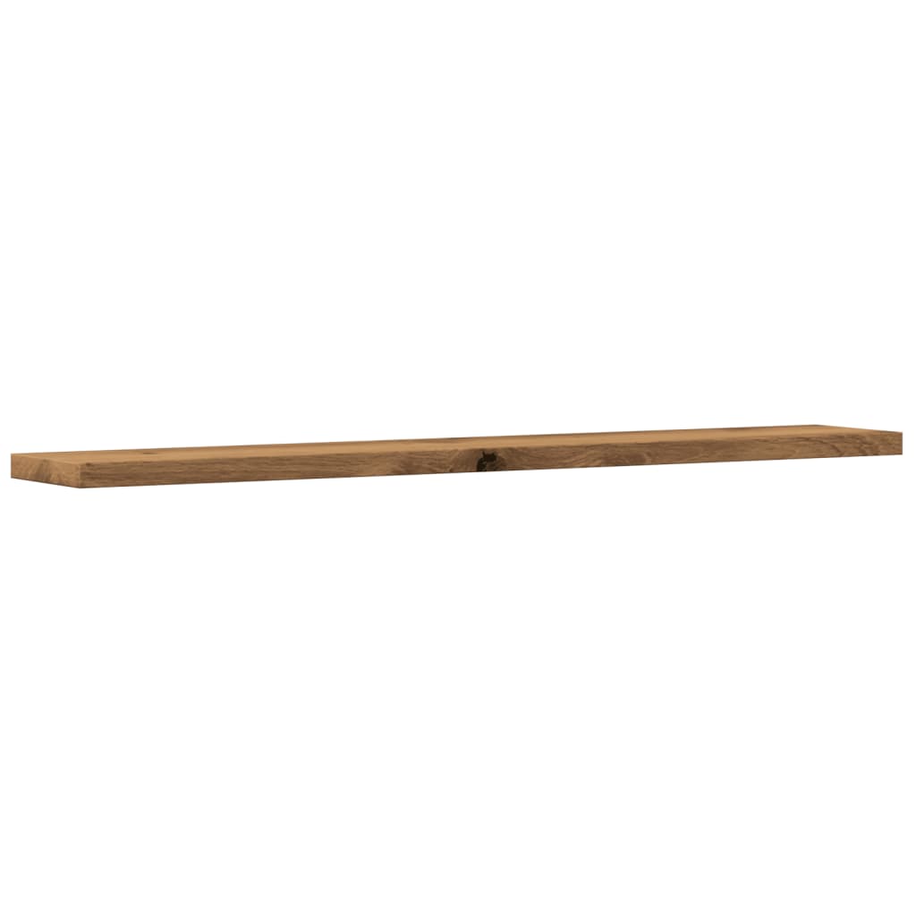 Wandschappen 4 st 60x10x1,5 cm bewerkt hout artisanaal eiken