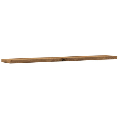 Wandschappen 4 st 60x10x1,5 cm bewerkt hout artisanaal eiken