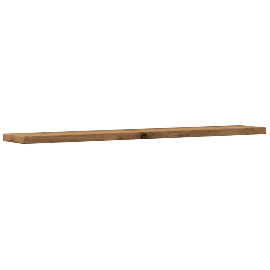 Wandschappen 4 st 60x10x1,5 cm bewerkt hout artisanaal eiken