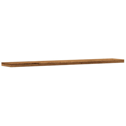 Wandschappen 4 st 60x20x1,5 cm bewerkt hout oud houtkleurig