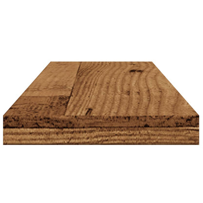 Wandschappen 4 st 60x20x1,5 cm bewerkt hout oud houtkleurig