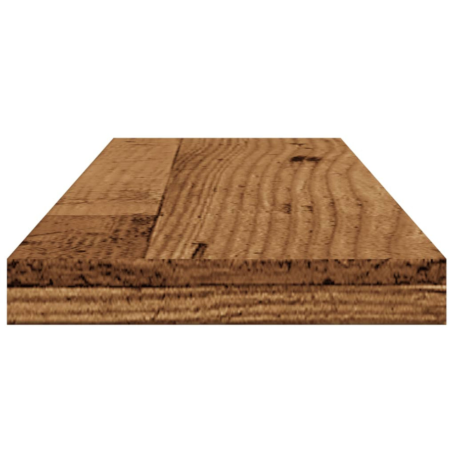 Wandschappen 4 st 60x20x1,5 cm bewerkt hout oud houtkleurig