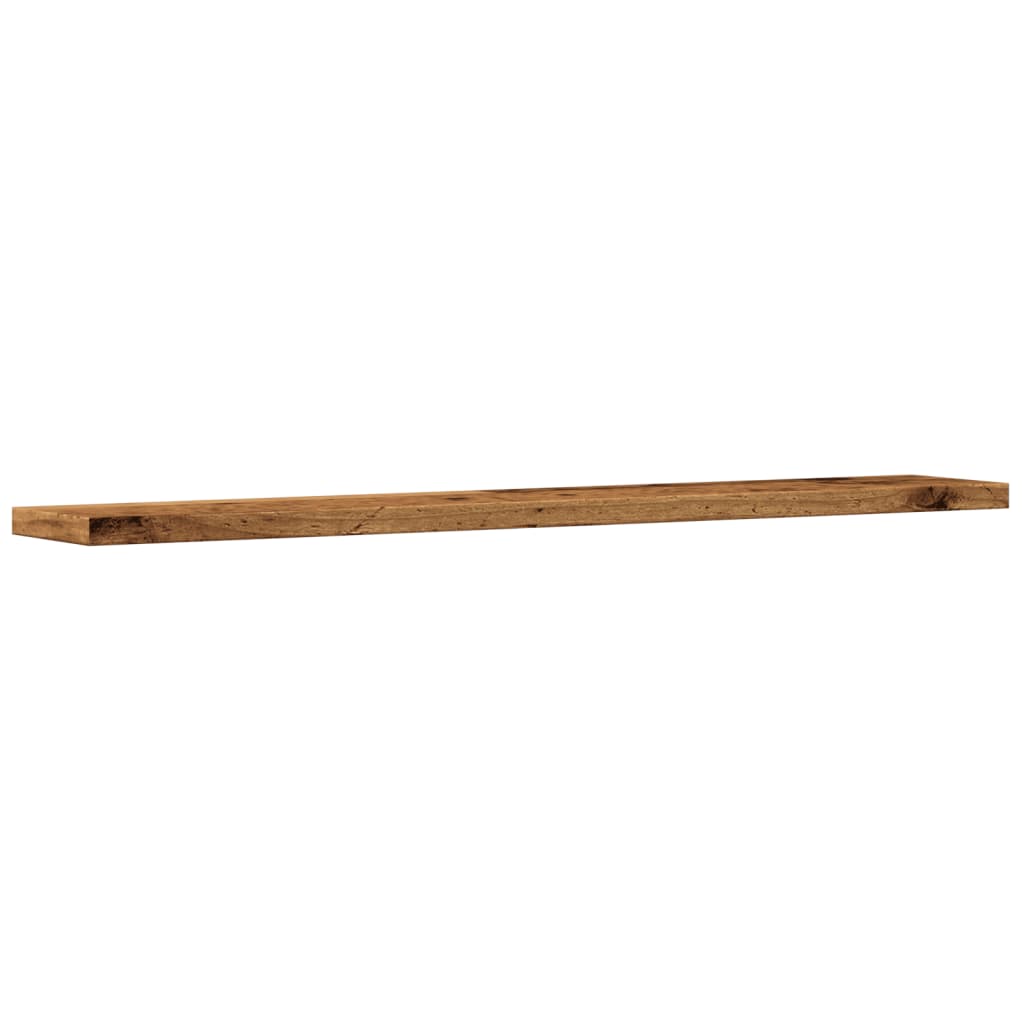 Wandschappen 4 st 60x20x1,5 cm bewerkt hout oud houtkleurig