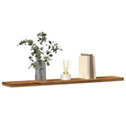 Wall shelves 4 pcs 60x20x1.5 cm treated wood old wood color