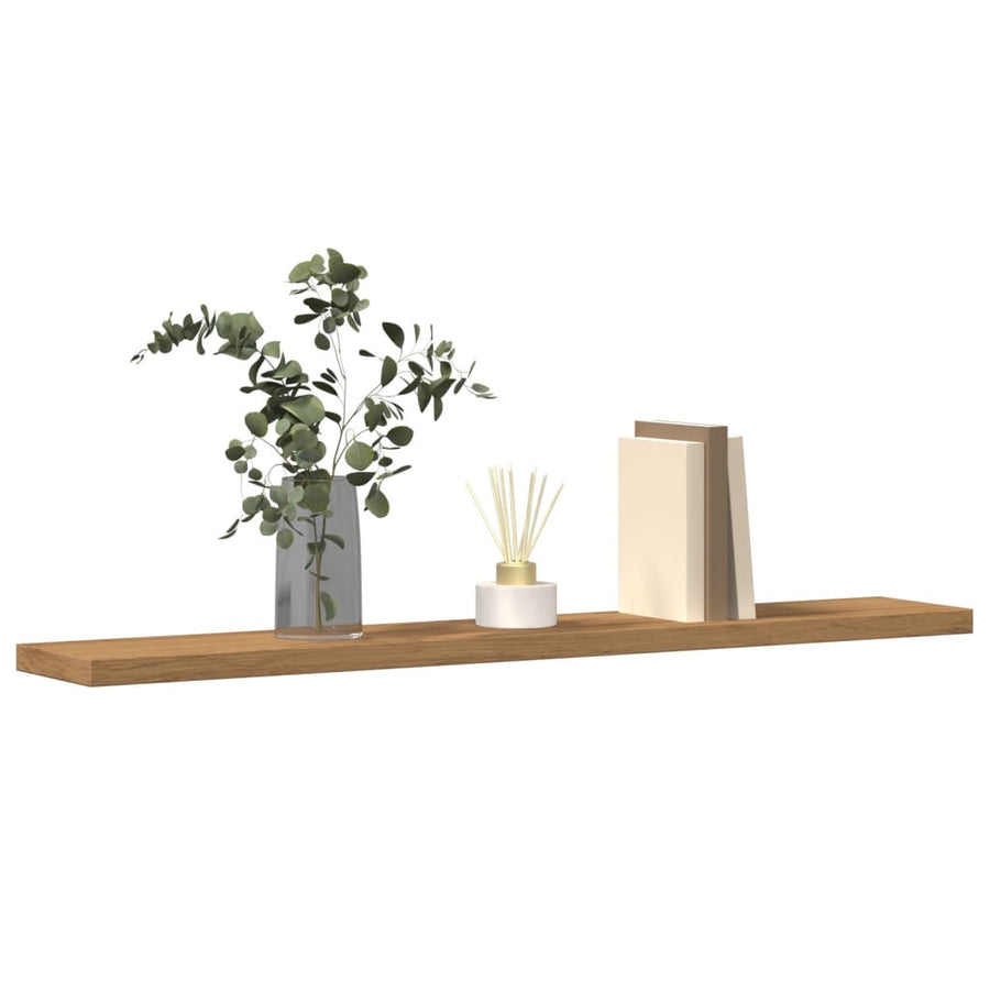 Wandschappen 4 st 60x20x1,5 cm bewerkt hout artisanaal eiken