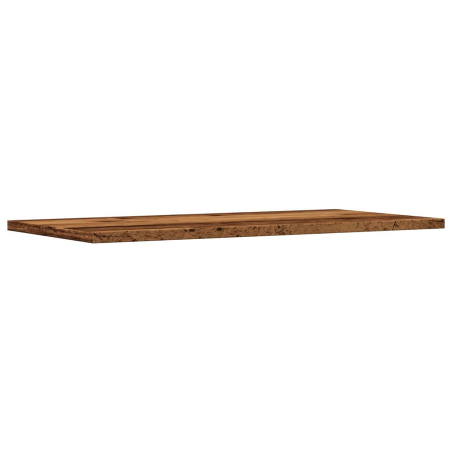 Wandschappen 4 st 60x30x1,5 cm bewerkt hout oud houtkleurig