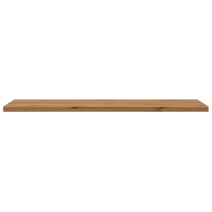 Wandschappen 4 st 60x30x1,5 cm bewerkt hout artisanaal eiken