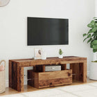 Tv-meubel 120x36,5x40 cm bewerkt hout oud hout led