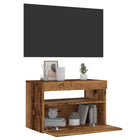 Tv-meubel 60x35x40 cm bewerkt hout oud hout LED