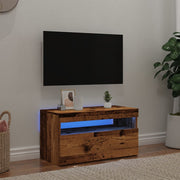 Tv-meubel 75x35x40 cm bewerkt hout oud hout