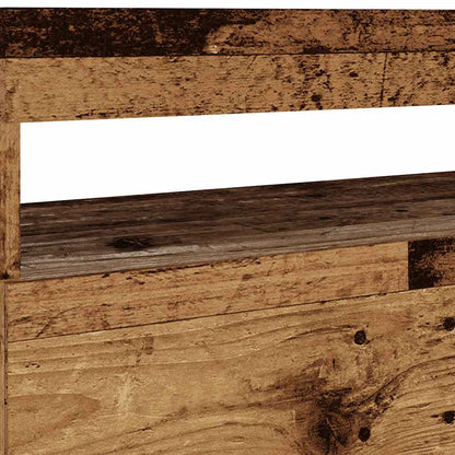 Tv-meubels met LED-verlichting 2 st bewerkt hout oud hout