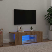 Tv-meubel 90x39x30 cm bewerkt hout artisanaal eiken