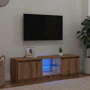 Tv-meubel 120x30x36 cm bewerkt hout artisanaal eiken