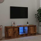 Tv-meubel 140x40x36 cm bewerkt hout oud houtkleurig