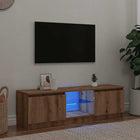 Tv-meubel 140x40x36 cm bewerkt hout artisanaal eiken