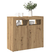 Dressoir 80x35x75 cm bewerkt hout artisanaal eiken