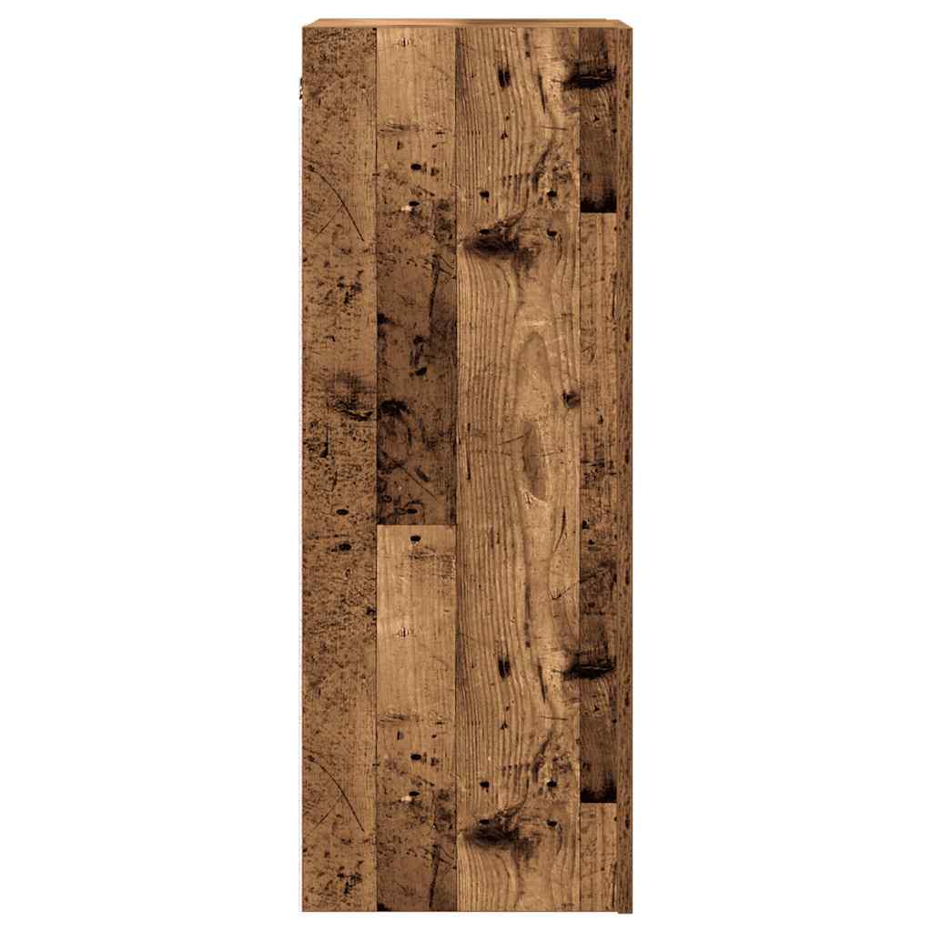 Tv-meubel 30,5x30x90 cm bewerkt hout oud houtkleurig