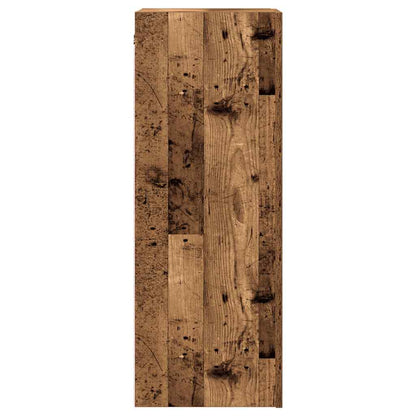 Tv-meubel 30,5x30x90 cm bewerkt hout oud houtkleurig