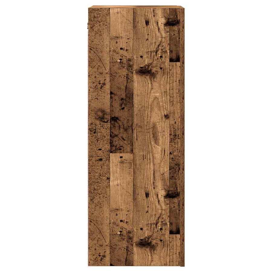 Tv-meubel 30,5x30x90 cm bewerkt hout oud houtkleurig