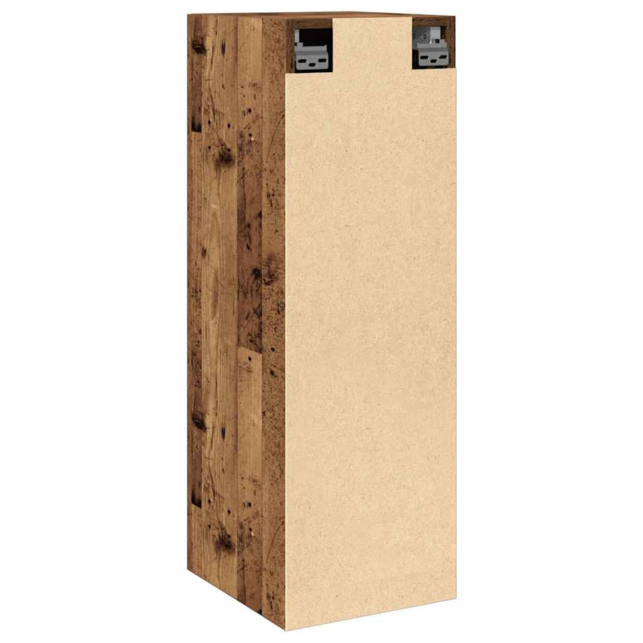 Tv-meubel 30,5x30x90 cm bewerkt hout oud houtkleurig