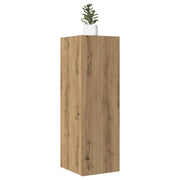 Tv-meubel 30,5x30x90 cm bewerkt hout eikenkleurig
