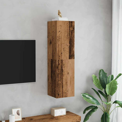 Tv-meubel 30,5x30x110 cm bewerkt hout oud houtkleurig