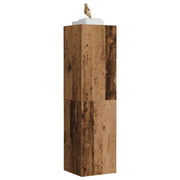 Tv-meubel 110x30x30 cm bewerkt hout oud houtkleurig