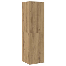 Tv-meubel 30,5x30x110 cm bewerkt hout artisanaal eikenkleur
